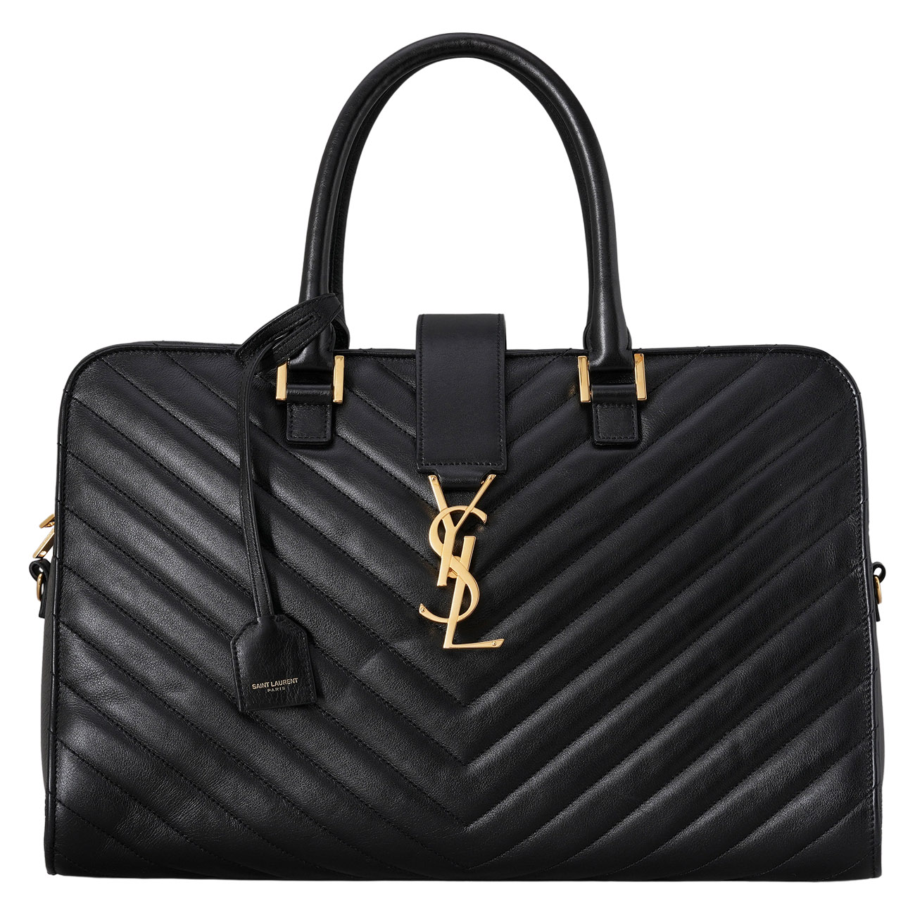 YVES SAINT LAURENT(USED)생로랑 357396 쉐브론 토트백